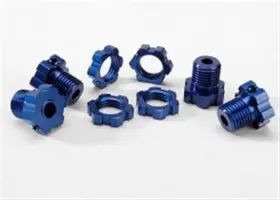 Tra5353x Traxxas Wheel Hubs Splined 17mm Blue-anodized 4 Tra5353x Traxxas Wheel Hubs Splined 17mm Blue-anodized 4