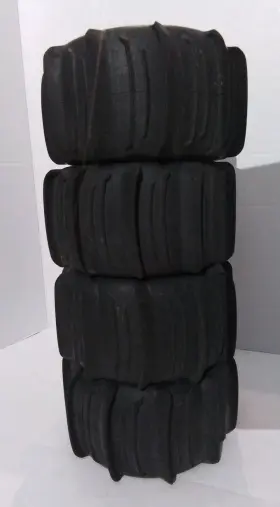 Tra5672 Traxxas Geode 3.8 Inch Wheels With Paddle Tires 1 10 Used Set Of 4