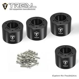 Treal Trlx004ashzur 7075 Aluminum Extended Wheel Hex Hubs 15mm For Losi Mini Lmt