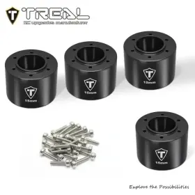 Trlx004ashzur Treal 7075 Aluminum Extended Wheel Hex Hubs 15mm For Losi Mini Lmt