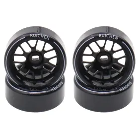 284131 Treehobby As286c 4pcs 27mm Hard Drift Metal Wheel Rim Tyres Compatible With Wltoys K969