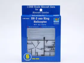 Tru06214 Trumpeter 1/350 Sh3h Sea King Helicopter Set 5.5 X 6 1.5 Inches Clear