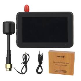 U-angel-1988 744110806502 Dmkr 5.8g 40ch 3inch Lcd Display 480x320 Fpv Monitor Build-in Battery Auto Searc