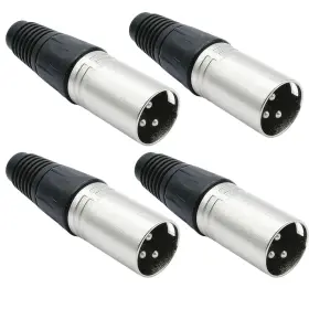 Ucckeyi 094759664286 4pcs 3pin Battery Charger Port Plug Connector For Electric Scooter Silver