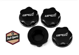 Upg-11008 Upgrade Rc - Aluminum 17mm Serrated Wheel Nuts 4 Black Coarse Thread