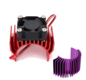 N100096r-us Uurcsky Rc Motor Heatsink 540 Aluminum Heat Sink With 6v Cooling Fan Fit 55