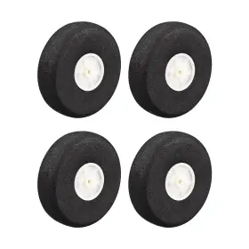 Uxcell 041814483382 4pcs Rc Airplane Wheels Aircraft Sponge 2.5 Inch X 0.12