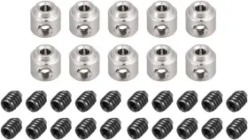 18122800 Uxcell 10pcs Rc Airplane Plane Landing Gear Wheel Stop 2.1mm Shaft Hole Dia