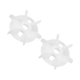 Uxcell 601968109974 Motor Fan Blade 150mmx28mm Round Shape Bore White Engineering Plastic 2pcs