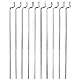 Uxcell 607661997955 10pcs 1.2mm X 450mm 17.7 Inch Steel Z Pull/push Rods Parts