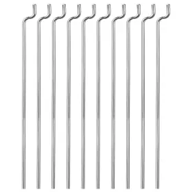 Uxcell 607661997955 10pcs 1.2mm X 450mm 17.7 Inch Steel Z Pull/push Rods Parts