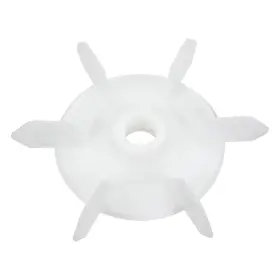 Uxcell 632702522162 148 20mm D Shaft Replacement White Plastic 6 Impeller Motor Fan Vanes
