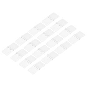 Uxcell 632702867270 16pcs Rc Hinges 0.9 Inch X0.5 Adjustable Model Airplane Square Plastic Loose-leaf