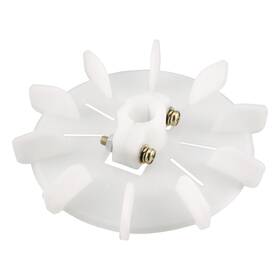 Uxcell 632702869939 129 14mm Round Shaft Replacement White Plastic 10 Impeller Motor Fan Vanes
