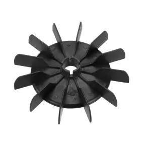 Uxcell 676766601043 1pack 142 18mm Round Shaft Replacement Black Plastic 12 Impeller Motor Fan Vane
