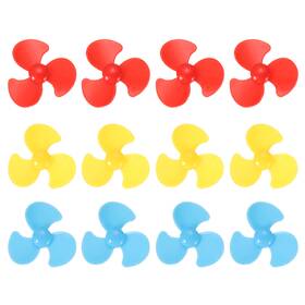 Uxcell 678202261453 2mm Dc Motor Shaft Propeller 30mm 3-blade Propellers 3 Colors Pack Of 12