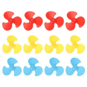 Uxcell 678202261453 2mm Dc Motor Shaft Propeller 30mm 3-blade Propellers 3 Colors Pack Of 12