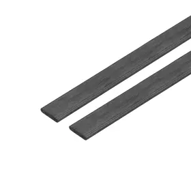 Uxcell 678202386880 2pack Carbon Fiber Strip Bars 2x10mm 200mm Length Pultruded Strips