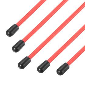 Uxcell 679134484040 320mm Plastic Protection Antenna Tube Rc Red 5 Pcs