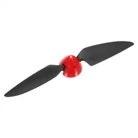 Uxcell 679134685966 8x6 Inch Rc Plane Propeller Spinner D33xh28.5mm 3mm Motor Shaft Black Red