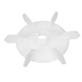 Uxcell 714998079459 Motor Fan Vane D Shaft 140x16mm Replacement White Plastic 6 Impeller