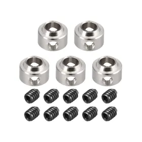 Uxcell 784958010150 5pcs Rc Airplane Plane Landing Gear Wheel Stop 4.1mm Shaft Hole Dia