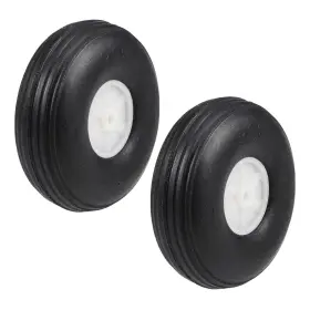 Uxcell 784958211731 2pcs Tire And Wheel Sets 2.5 Inch For Rc Airplane Pu Sponge With Plastic Hub Uxcell 784958211731 2pcs Tire And Wheel Sets 2.5 Inch For Rc Airplane Pu Sponge With Plastic Hub
