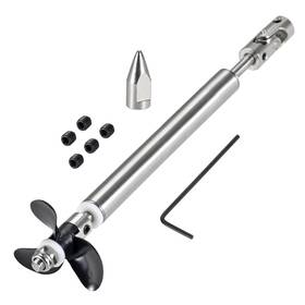 Uxcell 784958232538 4mm Drive Shaft Propeller And Joint L130mm Fit For 2mm Motor