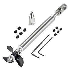 Uxcell 784958232583 4mm Drive Shaft W Propeller Joint L 130mm Fit 5mm Motor