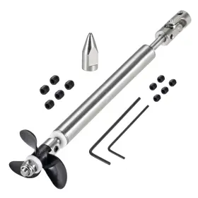 Uxcell 784958232583 4mm Drive Shaft W Propeller Joint L 130mm Fit 5mm Motor