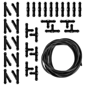 Uzzh-qxqrgm01 Uzzh 30 Pcs Car Windshield Washer Hose Repair Kit 13.1ft Rubber Fluid