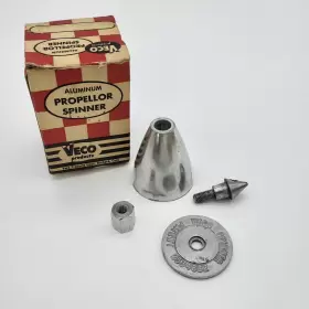 S-3al Veco Sig 1 3/4 Inch Needle Nose Aluminum Propellor Spinner Model Plane Incomplete