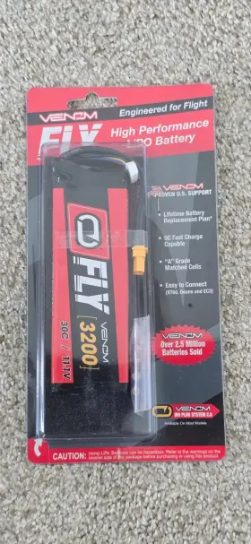 25007 Venom Fly High Performance Lipo Battery 3200 30c 11.1v New In Original Package