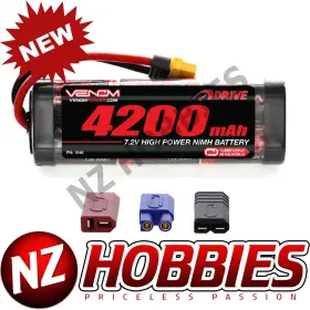 Vnr1546 Venom / Atomik 1546 Nimh 6-cell 7.2v 4200mah Stick Battery Pack With Universal Plugs