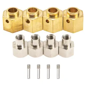 Xz237 Vgoohobby Rc Hex Hub 12mm Brass Wheels Drive Extension Adapter Counterweight Compat