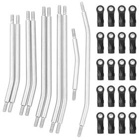 Vgoohobby Xz242 10pcs Stainless Steel Steering Pull Rod Link Linkage Set Compatible With Axia