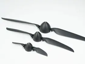 Viloga 434657242964 Rc Folding Propeller 8 X 4.5 3.17 With Hub Cap For Airplane - 2 Blades