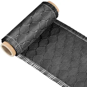 Roll-001 Vitalcozy 1 Roll Bee Hive Carbon Fiber Fabric 4 Inch X 5 Feet Black