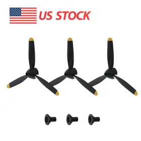 Fw190 Volantexrc Spitfire/fw190 3-blade Propeller 3pcs Compatible For Rc Planewith Saver Adaptor