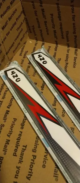 Vmb-420r Vulcan Vmd-420r Rotors 420mm Precision Main Rotor Blades Red