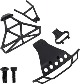 Sp-frbm2 Wadoy Bumpers Compatible With Traxxas Slash 4x4 1/10 Platinum Front #6835 And Black