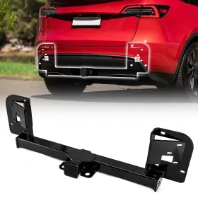 70ws108012 Weisen Class 3 Trailer Hitch 2 Inch Receiver Tow Hook Adapter Black Compati