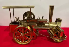 D407 Wilesco Model Steam Traction Engine Made In West Germany D407 Wilesco Model Steam Traction Engine Made In West Germany