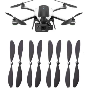 Xmipbs 741376159571 4 Pairs Propellers For Gopro Karma Go Pro Drone Accessories Bla