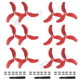 Dj15r Xotic Tech 3 12x Red Tips Spare Blades Props For Dji Avata 2 Drone Accessories Light Weight