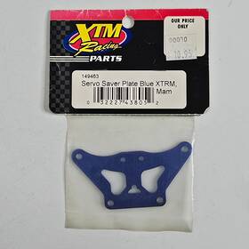 Xtm 149463 Racing Servo Saver Plate Blue Xtmr Mam Rc Radio Control Part New Nos