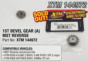 Xtm 149972 144972 Bevel Gear 15t Mst Reverse Nitro Gas Rc Discontinued Hard To Find