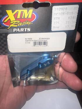 Xtm Racing Parts 192928 Suspension Arm Mount D 3-2 Aluminum Sc10x-019-32db Sc10 4wd