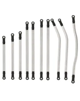 Scx10-pro031-z Yhz 10pcs Wheelbase Steel Chassis Links Rod End For 1 10 Rc Axial Scx10 Pro Upgrade