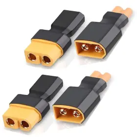 B08884nkjq Ylp 2 Pair No Wires Xt30 To Xt60 Plug Female Male Adapter Wireless Connector For Rc